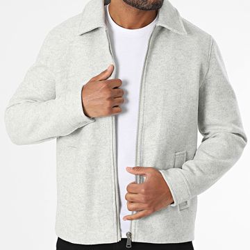 Frilivin - 310 Giacca con zip grigio screziato
