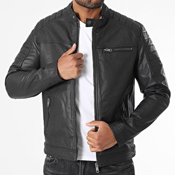 Produkt - Giacca Rocky in ecopelle nera
