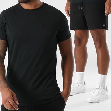 Tommy Jeans - Set di maglietta e pantaloncini da jogging 4411 1931 nero