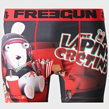 Freegun - Boxer Lapins Crétins Nero Rosso