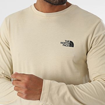 The North Face - Tee Shirt Manica lunga Semplice Cupola A87QN Beige