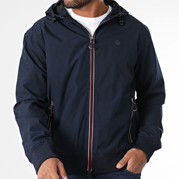 American People - Val Giacca con zip e cappuccio blu navy