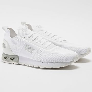 EA7 Emporio Armani - X8X171-XK373 Bianco Grigio Viola Scarpe da Ginnastica