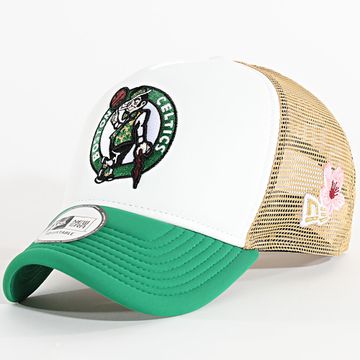 New Era - NBA Fiore Boston Celtics Trucker Cap 60595276 Bianco Verde Cammello