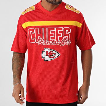 New Era - Maglietta oversize con scollo a V Kansas City Chiefs 60596388 Red