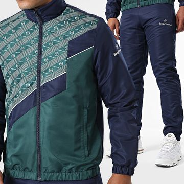 Sergio Tacchini - Tuta da ginnastica Spirale 40879 Blu Navy Verde