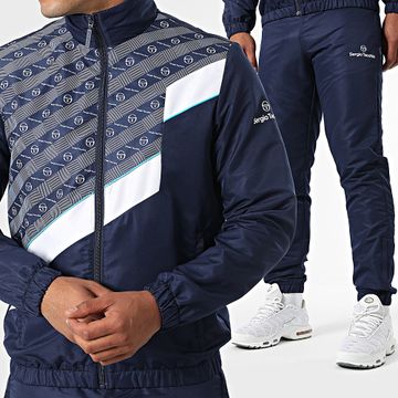Sergio Tacchini - Tuta da ginnastica Spirale 40879 blu navy