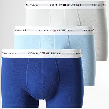 Tommy Hilfiger - Set di 3 boxer 2761 blu navy grigio chiaro