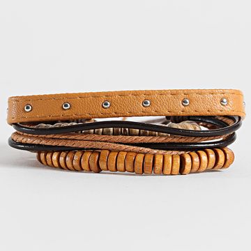 Deeluxe - Set di 4 braccialetti 05T9800M Beige Camel