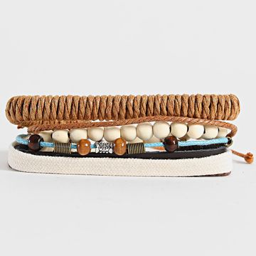 Deeluxe - Set di 3 bracciali 05T9800M Beige Brown Camel