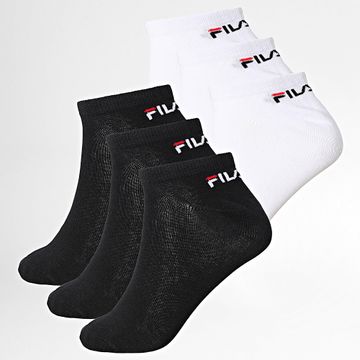 Fila - Confezione da 6 paia di calzini F9100 nero bianco