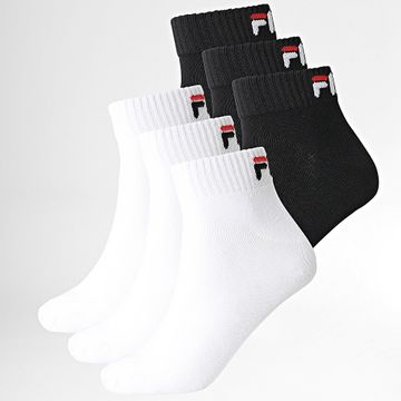 Fila - Confezione da 6 paia di calzini F9300 nero bianco