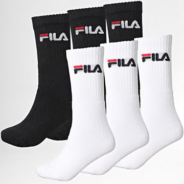 Fila - Confezione da 6 paia di calzini F9505 nero bianco