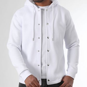 LBO - Giacca liscia con cappuccio 3782 Bianco