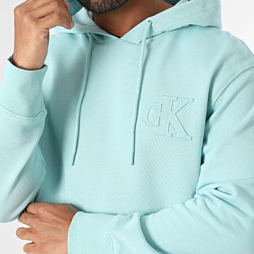 Calvin Klein - Felpa con cappuccio 7245 Turchese
