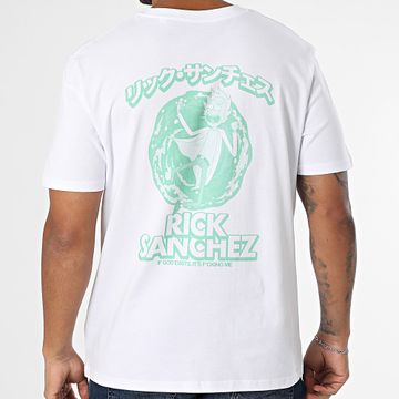 Rick Et Morty - Rick Sanchez - Maglietta oversize bianco verde chiaro
