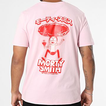 Rick Et Morty - Maglietta oversize Morty Smith Rosa Rosso