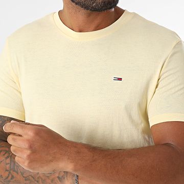 Tommy Jeans - Tee Shirt Slim Jaspe 0363 Giallo