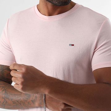 Tommy Jeans - Tee Shirt Slim Jaspe 0363 Rosa