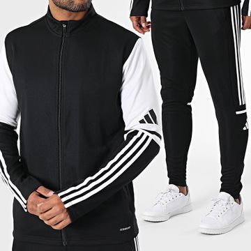 Adidas Sportswear - SQ25 JE2774 JE2782 Tuta da ginnastica bianca e nera
