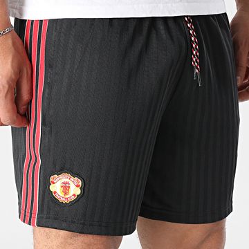 Adidas Originals - Pantaloncini da jogging Manchester United FC Icon JF0356 Nero Rosso
