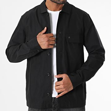 Calvin Klein - Camicia over in misto cotone 3815 nero