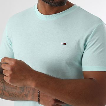Tommy Jeans - Maglietta Slim Jasper 0363 Turchese chiaro