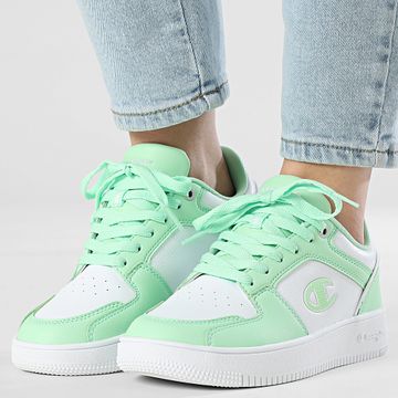 Champion - Scarpe da ginnastica basse Rebound 2.0 Donna S11470 Verde Bianco
