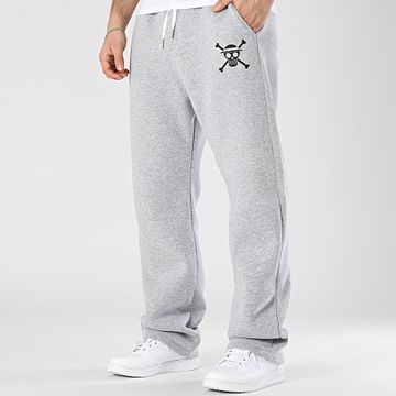 One Piece - Mugiwara Pantaloni da jogging a gamba larga Grigio erica Nero