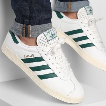 Adidas Originals - Gazelle JH5397 Core White Core Green Cream White Sneakers