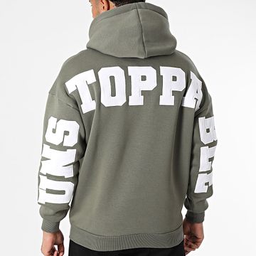 Black Industry - Felpa con cappuccio Stockolm Verde Khaki