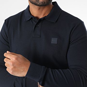 BOSS - Polo a maniche lunghe Passerby 50507704 Blu navy