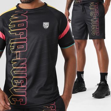 MA9 Mafia Nueve - Nitro 2.0 Carbon Tee Shirt e set di pantaloncini da jogging