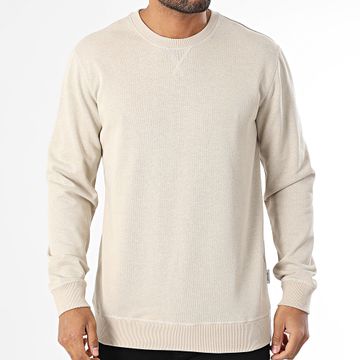 Only And Sons - David Felpa beige con girocollo