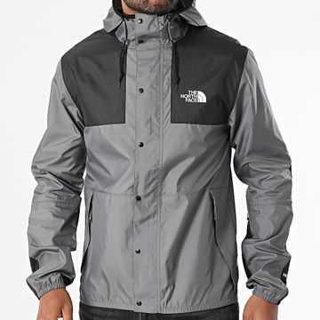 The North Face - Giacca a vento con cappuccio Moutain A5IG3 Grigio antracite Nero