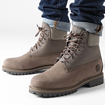 Timberland - Stivali Timberland Heritage 6 In Lace Waterproof A6EAS Medium Brown Nubuck