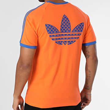Adidas Originals - Maglietta Monogram JP4431 Arancione Blu Reale
