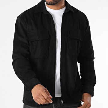 Classic Series - Giacca con zip a coste 017 nero