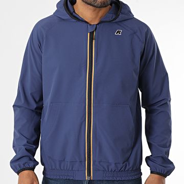 K-Way - Sia K8138RW - Giacca con zip e cappuccio blu navy