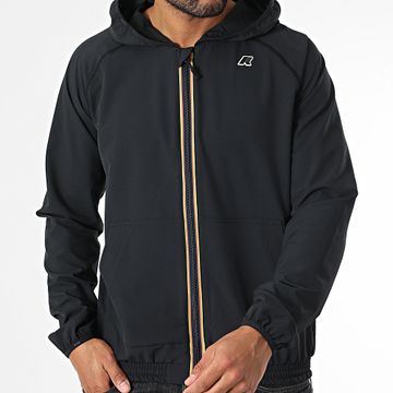K-Way - Sia K8138RW Giacca con zip e cappuccio nero