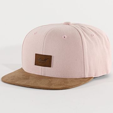 Reell Jeans - Cappello a scatto in camoscio rosa chiaro Camel