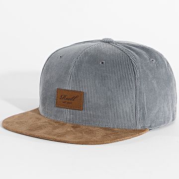 Reell Jeans - Cappello a scatto in camoscio grigio antracite