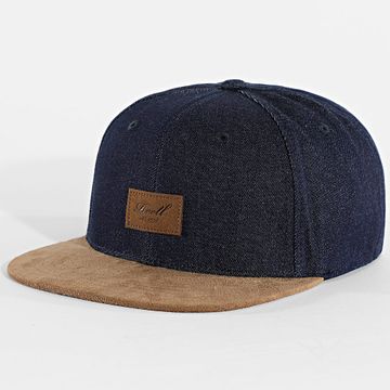 Reell Jeans - Cappello a scatto in camoscio blu grezzo Camel