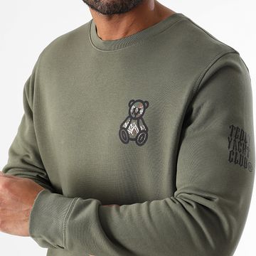 Teddy Yacht Club - Felpa girocollo Art Series Small Travis Kaki Green