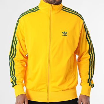 Adidas Originals - Firebird JY8926 Giacca con zip a righe gialle