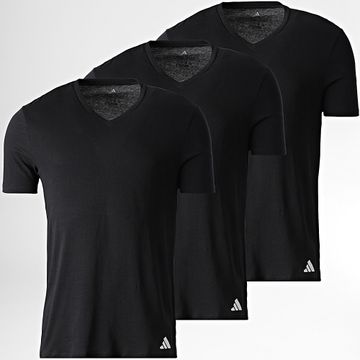Adidas Sportswear - Set di 3 magliette Active Core con scollo a V JK3997 Nero