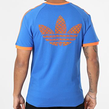 Adidas Originals - Maglietta Monogram JD0700 Blu Reale Arancione