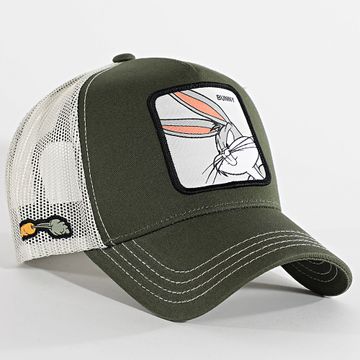 Capslab - Cappello Trucker Bunny Verde Khaki Beige