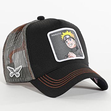 Capslab - Cappello Naruto Trucker Nero Grigio Arancione