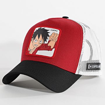Capslab - Cappello Trucker Luffy Rosso Bianco Nero